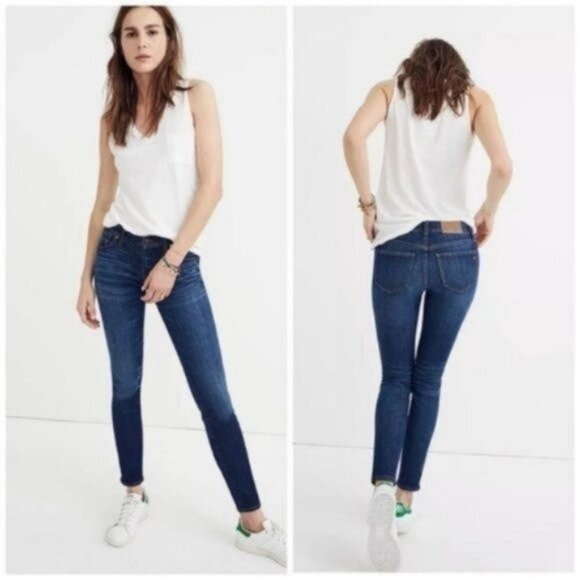 Madewell | Skinny Skinny 8 Inch Jeans in Riverdale Wash - Picture 1 of 9